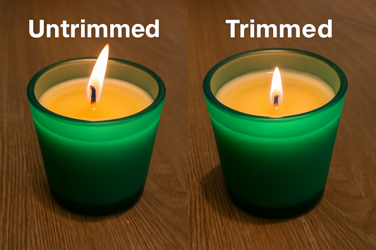 Why trimming your candle wick matters (+ the simple way to do it)
